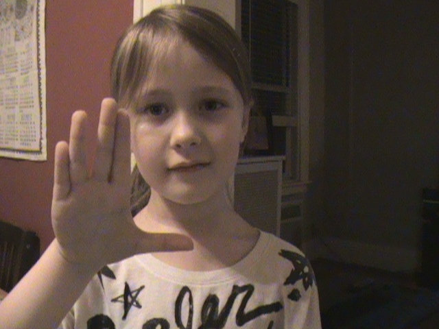 Regan's Vulcan Salute